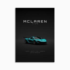 Digital Download - Set 14 - 1559 McLaren P1 GTR - Cyan - Front