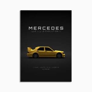 Digital Download - Set 14 - 1566 Mercedes-Benz 190E EVO II - Yellow
