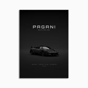 Digital Download - Set 14 - 1569 Pagani Huayra BC - Black Front