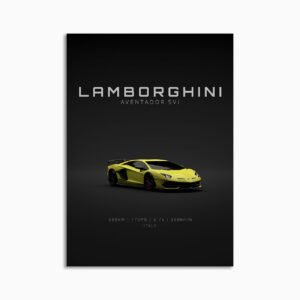Digital Download - Set 15 - 1576 Lamborghini Aventador SVJ - Yellow Front