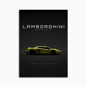 Digital Download - Set 15 - 1577 Lamborghini Aventador SVJ - Yellow