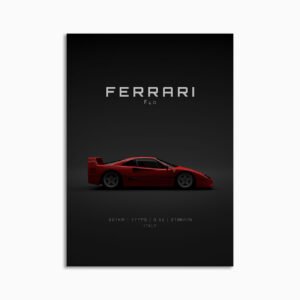 Digital Download - Set 15 - 1580 Ferrari F40 1992 - Red