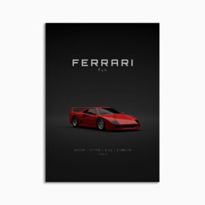 Digital Download - Set 15 - 1581 Ferrari F40 1992 - Red Front