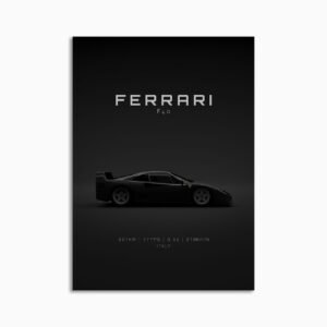 Digital Download - Set 15 - 1583 Ferrari F40 1992 - Black
