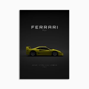 Digital Download - Set 15 - 1584 Ferrari F40 1992 - Yellow