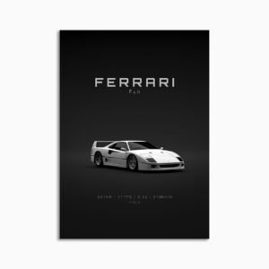 Digital Download - Set 15 - 1586 Ferrari F40 1992 - White Front