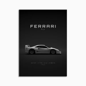 Digital Download - Set 15 - 1587 Ferrari F40 1992 - White
