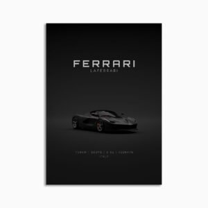 Digital Download - Set 15 - 1597 Ferrari LaFerrari Black Front