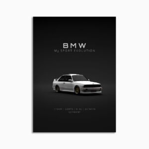 Digital Download - Set 15 - 1602 BMW M3 E30 Evo 3 White Front