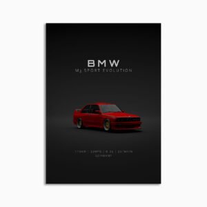 Digital Download - Set 15 - 1607 BMW M3 E30 Evo 3 Red Front