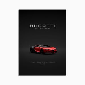 Digital Download - Set 16 - 1626 Bugatti Chiron Sport - Red Front