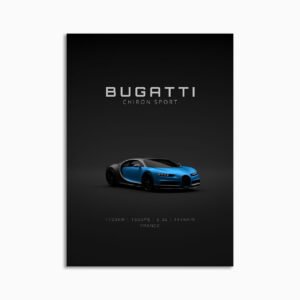 Digital Download - Set 16 - 1627 Bugatti Chiron Sport - Blue Front