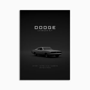Digital Download - Set 16 - 1646 Dodge Charger RT 1969 - Grey Front