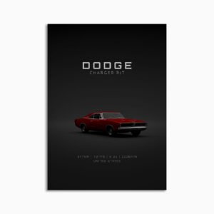 Digital Download - Set 16 - 1651 Dodge Charger RT 1969 - Red Front
