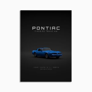 Digital Download - Set 16 - 1656 Pontiac Firebird Trans Am - Blue Front