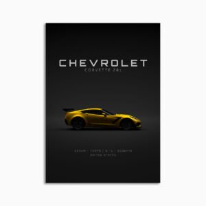 Digital Download - Set 16 - 1668 Chevrolet Corvette C7 ZR1 - Yellow