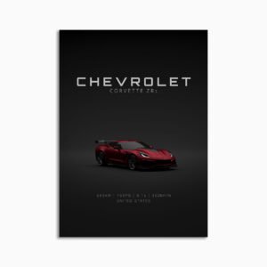 Digital Download - Set 16 - 1670 Chevrolet Corvette C7 ZR1 - Red Front