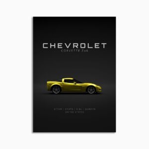 Digital Download - Set 16 - 1679 Chevrolet Corvette C6 Z06 Yellow