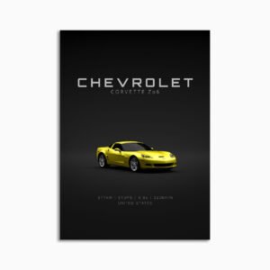 Digital Download - Set 16 - 1680 Chevrolet Corvette C6 Z06 Yellow Front