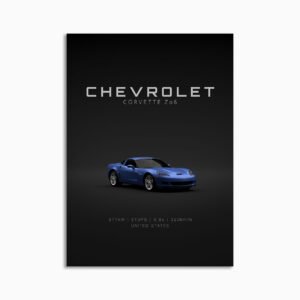 Digital Download - Set 16 - 1681 Chevrolet Corvette C6 Z06 Blue Front
