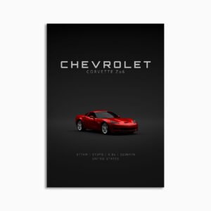 Digital Download - Set 16 - 1684 Chevrolet Corvette C6 Z06 Red Front
