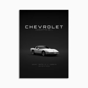 Digital Download - Set 17 - 1700 Chevrolet Corvette C4 ZR-1 White Front