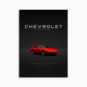 Digital Download - Set 17 - 1704 Chevrolet Corvette C4 ZR-1 Red Front
