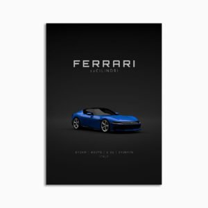 Digital Download - Set 18 - 1751 2025 Ferrari 12Cilindri Blue Front