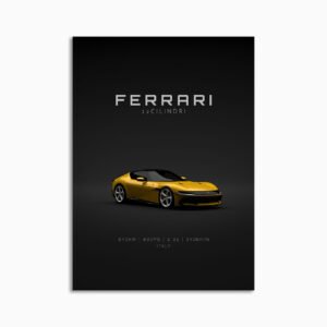 Digital Download - Set 18 - 1754 2025 Ferrari 12Cilindri Yellow Front