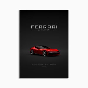 Digital Download - Set 18 - 1755 2025 Ferrari 12Cilindri Red Front