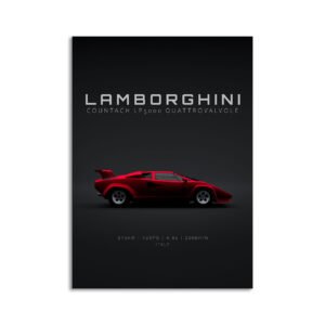 Digital Download - Set 11 - 714 1988 Lamborghini Countach LP5000 QV Red