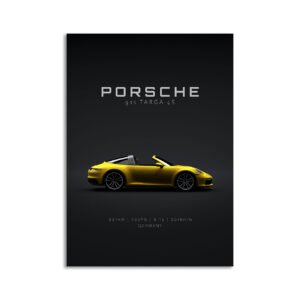 Digital Download - Set 11 - 739 Porsche 911 Targa 4S 2022 Racing Yellow