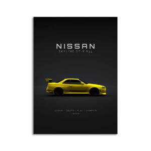 Digital Download - Set 12 - 946 Nissan Skyline GTR R34 F2 1999 Yellow