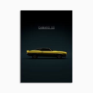 Digital Download - Set 17 - 1156 1969 Chevrolet Camaro SS Coupe - Yellow -