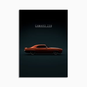 Digital Download - Set 17 - 1157 Chevrolet Camaro Z28 302 1969 - Orange -