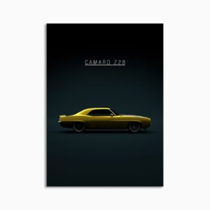 Digital Download - Set 17 - 1157 Chevrolet Camaro Z28 302 1969 - Yellow -