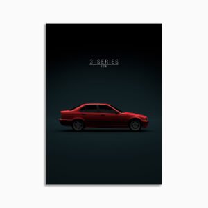 Digital Download - Set 17 - 1165 BMW 3-Series E36 sedan 1994 - Red -
