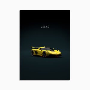 Digital Download - Set 22 - 1547 Koenigsegg Jesko Yellow - Front