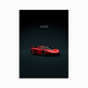 Digital Download - Set 22 - 1551 Koenigsegg Jesko Red - Front