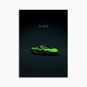 Digital Download - Set 23 - 1560 McLaren P1 GTR - Green - Front