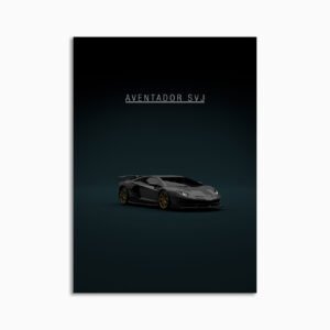 Digital Download - Set 23 - 1575 Lamborghini Aventador SVJ - black Front