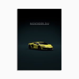 Digital Download - Set 23 - 1576 Lamborghini Aventador SVJ - Yellow Front