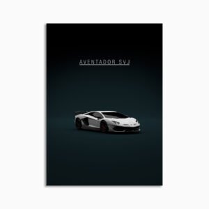 Digital Download - Set 23 - 1579 Lamborghini Aventador SVJ - White Front