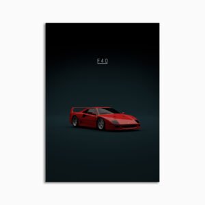 Digital Download - Set 23 - 1581 Ferrari F40 1992 - Red Front