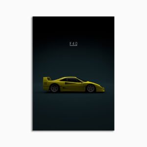 Digital Download - Set 23 - 1584 Ferrari F40 1992 - Yellow