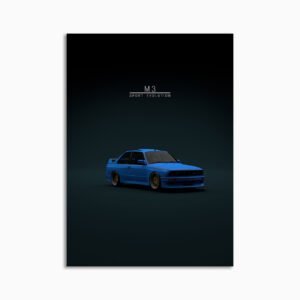 Digital Download - Set 23 - 1598 BMW M3 E30 Evo 3 Blue Front