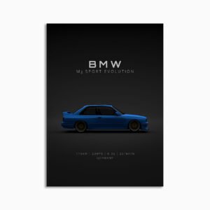 Digital Download - Set 15 - 1599 BMW M3 E30 Evo 3 Blue