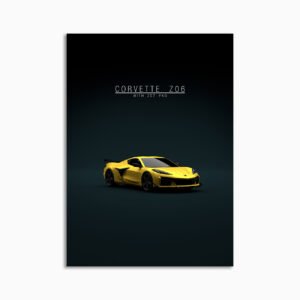 Digital Download - Set 24 - 1642 Chevrolet Corvette C8 Z06 Z07 2023 - Yellow Front