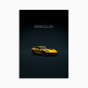 Digital Download - Set 24 - 1667 Chevrolet Corvette C7 ZR1 - Yellow Front