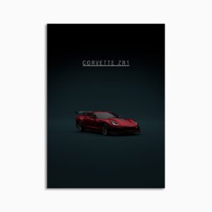Digital Download - Set 24 - 1670 Chevrolet Corvette C7 ZR1 - Red Front